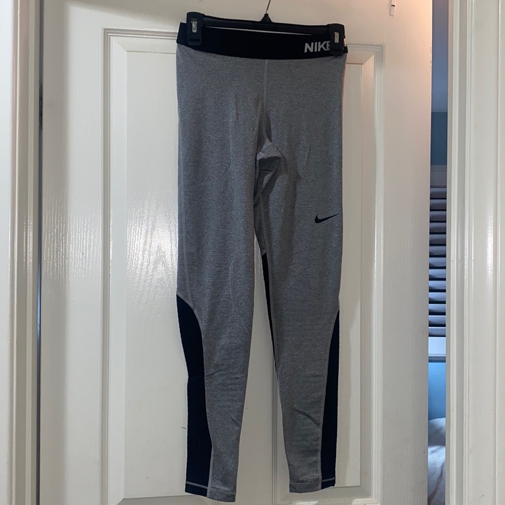 Black and Grey Nike Leggings